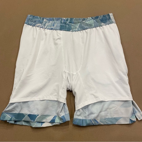 Men’s C&C California Boxer Brief Lined Tropical Print Swim Trunks Size Large New - Picture 10 of 13